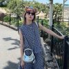 French Vintage Polka Dot Cake Dress for Women - Summer Small Stand Collar, Back Tie, Ruffle Edge, Elegant Mid-Length Style
