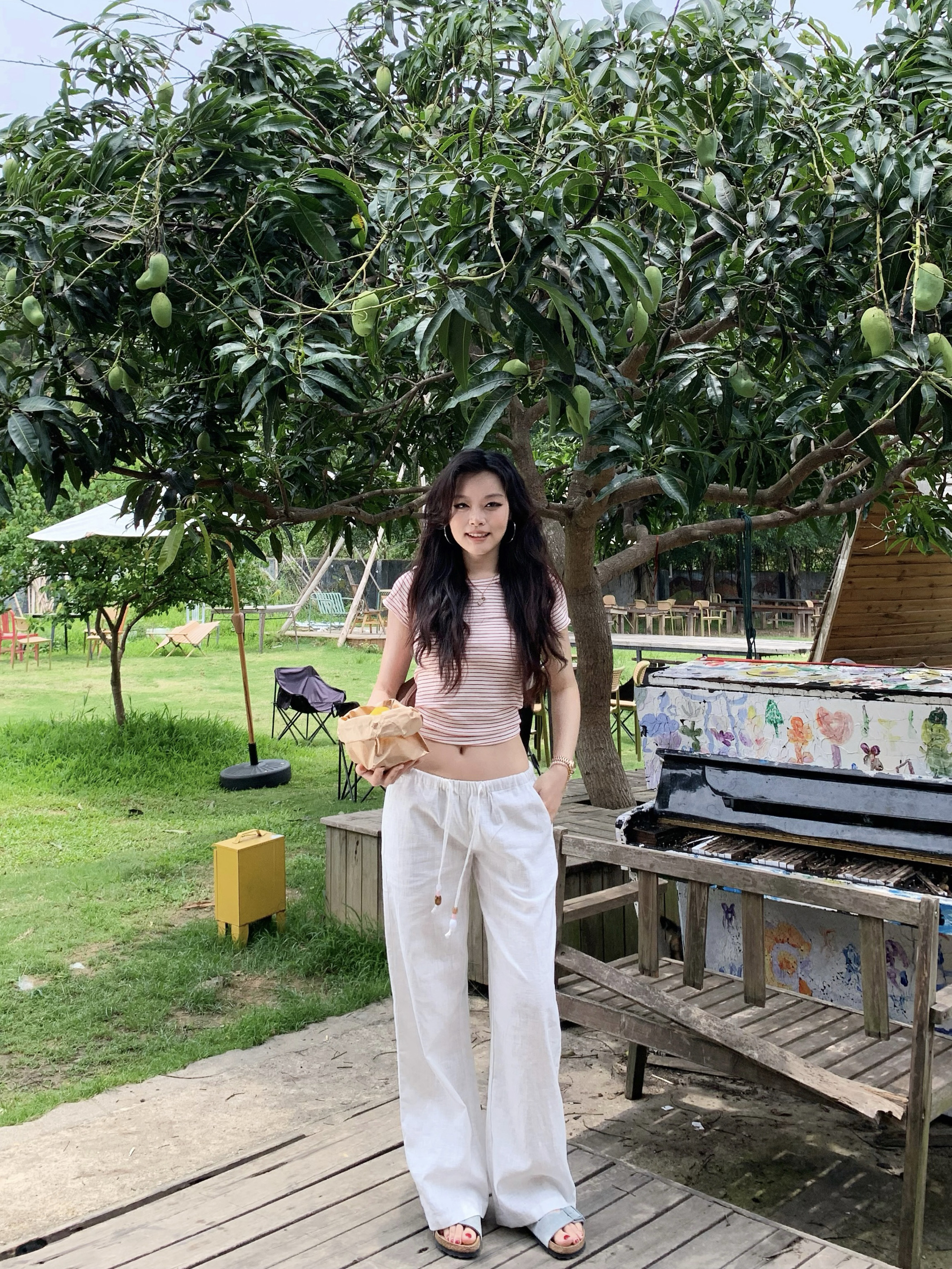 Gemstone Linen Pants for Summer - Lightweight, Comfortable, Available in 3 Colors, Perfect for Y2K and Casual Chic Styles