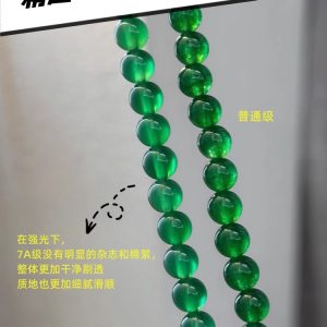 Green Agate Necklace for Women - S925 Silver Clasp, Niche Fashion Collarbone Chain, Elegant Jewelry for Every Occasion