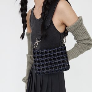 Handcrafted Hollow Weave Small Square Bag - Boho Chic, Summer Accessory, Perfect for Festivals and Everyday Use