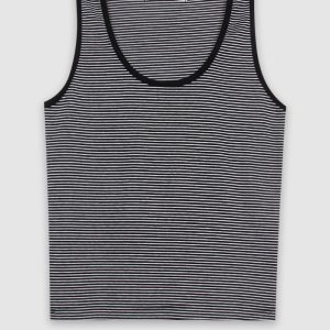 Handmade Color-Blocking Striped Minimalist Vest - Korean Style Fashion Top for a Trendy Y2K Look