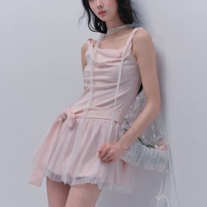 Handmade Korean Style Lace Drawstring Backpack - Versatile Ins Fashion Accessory for Everyday Use