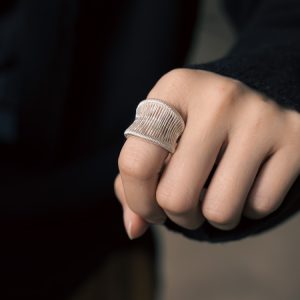 Handmade Vintage Open Ring for Men and Women, Versatile 925 Silver Simple Style Fashion Jewelry