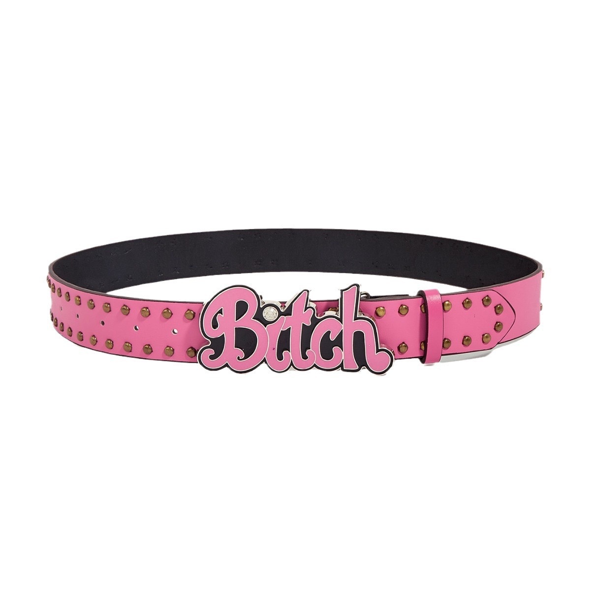 Harajuku Women's Fashion Belt with Anime Letters and Studded Design - Trendy 90s Inspired Accessory for Bold Style
