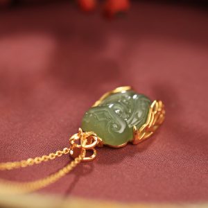 Hetian Jade Cicada Pendant for Women - Graduation Gift for Success, Good Luck Charm for College Entrance Exams