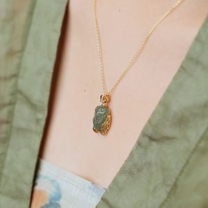 Hetian Jade Cicada Pendant for Women - Graduation Gift for Success, Good Luck Charm for College Entrance Exams