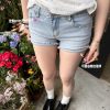 High Elasticity Blue Shorts with Soap Fragrance - Comfortable and Refreshing Summer Essential