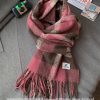 High-Quality Checkered Scarf for Women - Thick Warm Neck Warmer in Korean Style for Winter 2023