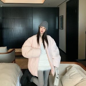 High Waist A-Line Spliced Woolen Skirt for Women - Cheese Milk Puff Design, Small Fragrance, Perfect for Spring and Winter Fashion