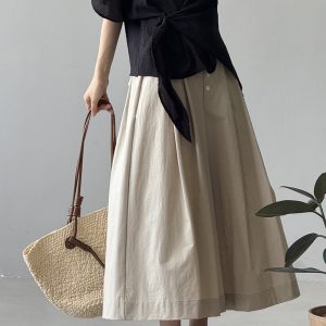 High-Waisted Casual Nine-Point Pants for Women, Relaxed Fit Straight Wide-Leg Trousers, Summer 2025 Lazy Style Fashion