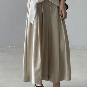 High-Waisted Casual Nine-Point Pants for Women, Relaxed Fit Straight Wide-Leg Trousers, Summer 2025 Lazy Style Fashion