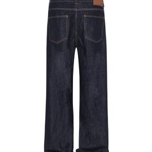 High-Waisted Denim Blue Wide-Leg Jeans for Women - Summer Casual Loose-Fitting Straight-Leg Pants, Versatile & Slimming Style