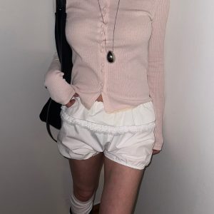 High-Waisted Elastic Casual Shorts - Korean Style Dongdaemun Inspired Short Pants for Effortless Summer Fashion