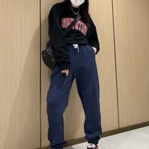High-Waisted Loose Cuffed Harem Pants for Women - Casual Sports Sweatpants for Spring and Autumn Fashion