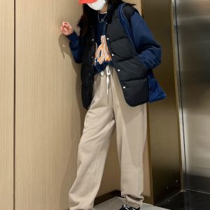 High-Waisted Loose Cuffed Harem Pants for Women - Casual Sports Sweatpants for Spring and Autumn Fashion