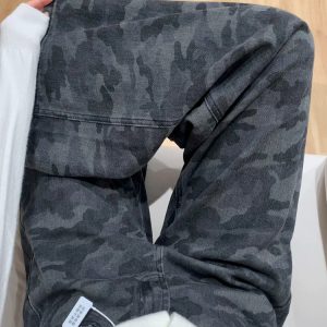 High-Waisted Loose Wide-Leg Camouflage Denim Work Pants for Women - American Retro Summer Style Slimming Casual Trousers