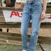 High-Waisted Slim Straight-Leg Jeans for Girls - American Style, Neat Fit, Vintage-Inspired Casual Wear