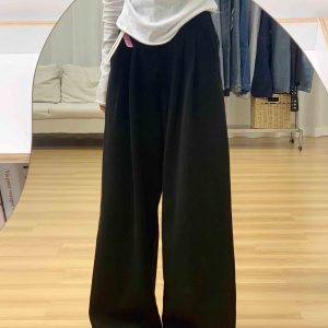 High-Waisted White Textured Wide-Leg Jeans for Women - Loose-Fitting, Slimming Casual Summer Pants, Versatile Straight-Leg Style