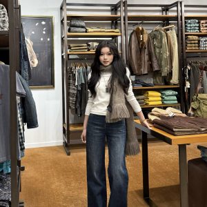 High-Waisted Wide-Leg Deep Blue Washed Denim Pants - Flattering Cut for Effortless Style, Perfect for Y2K and Casual Looks