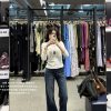 High-Waisted Wide-Leg Deep Blue Washed Denim Pants - Flattering Cut for Effortless Style, Perfect for Y2K and Casual Looks