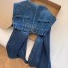 High-Waisted Wide-Leg Jeans for Women with Butterfly Knot Detail - Summer Slim Fit Flared Style