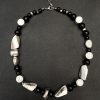 Irregular Wire-Drawn Bead Necklace for Women, Light Luxury Clavicle Chain, High-End Personalized Accessory, Unique Design