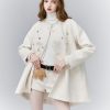 Jade Ice River Shattered Diamond Cloak - Woolen Coat for Spring Summer - Elegant Tycoon Heiress Style