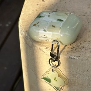Japanese-Inspired Silicone AirPods Case for 1st & 2nd Gen, 3 Pro - Cute Daytime Camellia Design, Couples Headphone Shell