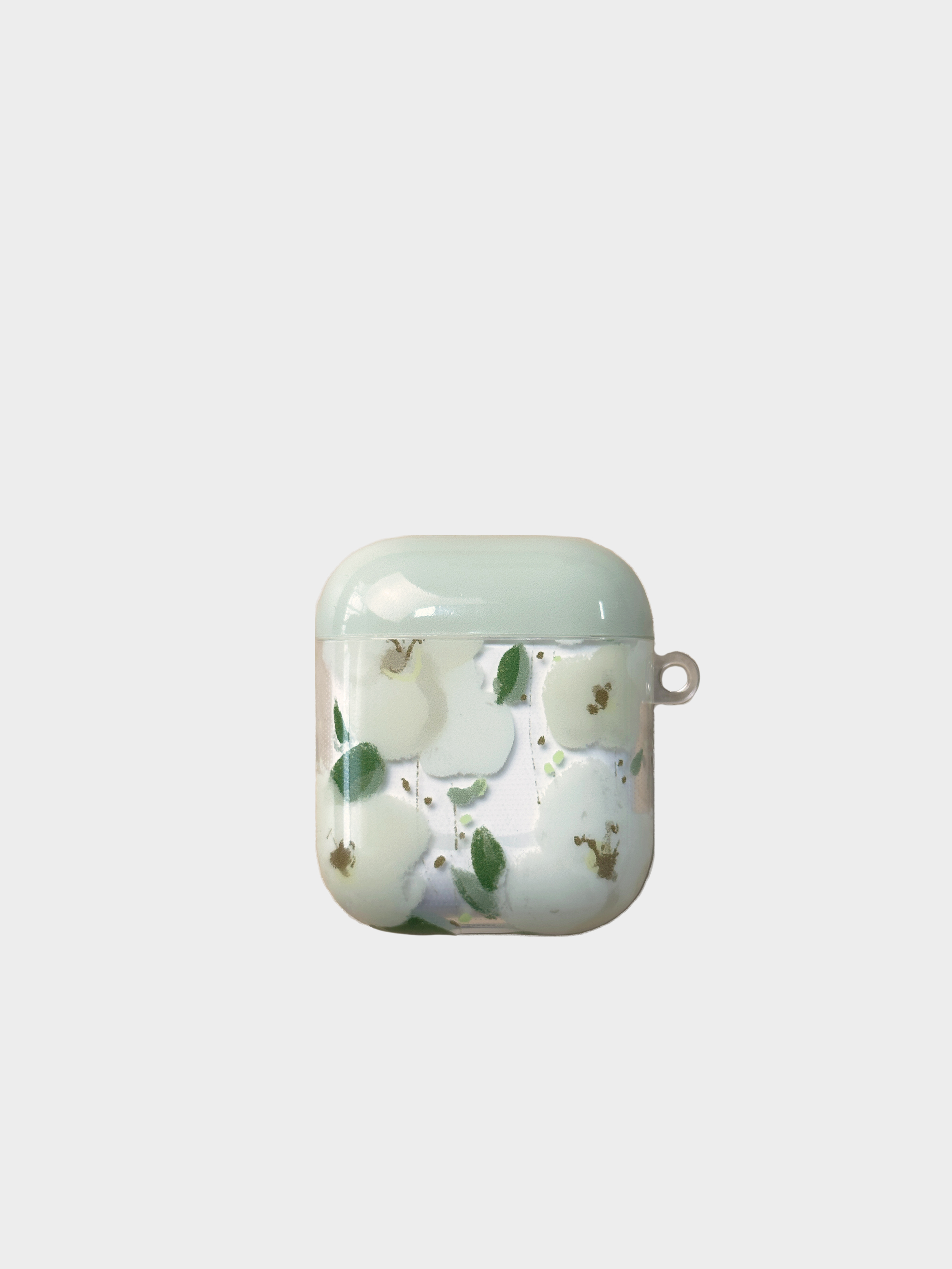 Japanese-Inspired Silicone AirPods Case for 1st & 2nd Gen, 3 Pro - Cute Daytime Camellia Design, Couples Headphone Shell
