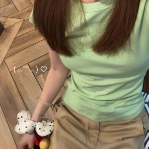 Khaki Curved Blade Workwear Jeans for Women - Loose Slimming Straight Wide-Leg Summer Pants, American Style Fashion