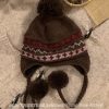 Knitted Wool Ear Protection Hat for Women - Small Face Friendly, Autumn Winter Style, Feier Island Design, Warm Lei Feng Cap