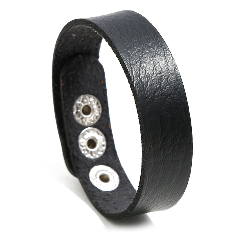Korean Couple Adjustable Leather Bracelet - Minimalist Versatile Design, Colorful Fashion Jewelry for Couples