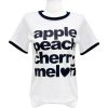 Korean Style Color-Block Letter Print Short Sleeve T-Shirt & Elastic Waist Seven-Point Shorts Set for Summer Casual Workwear