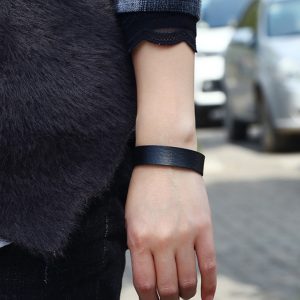 Korean Style Couple Adjustable Leather Bracelet - Minimalist Colorful Design for Versatile Everyday Wear
