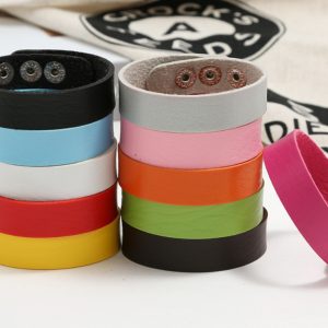 Korean Style Couple Adjustable Leather Bracelet - Minimalist Colorful Design for Versatile Everyday Wear