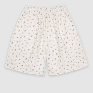 Korean Style Floral Slimming Casual Pants - Fresh & Age-Reducing Design for Effortless Everyday Wear