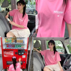 Korean Style Floral Slimming Casual Pants - Fresh & Age-Reducing Design for Effortless Everyday Wear