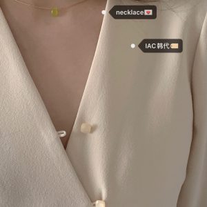 Korean Style Mini Water Droplet Pendant Necklace - Elegant & Trendy Jewelry Accessory for Any Outfit
