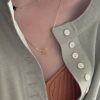 Korean Style Mini Water Droplet Pendant Necklace - Elegant & Trendy Jewelry Accessory for Any Outfit