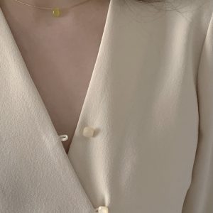 Korean Style Mini Water Droplet Pendant Necklace - Elegant & Trendy Jewelry Accessory for Any Outfit
