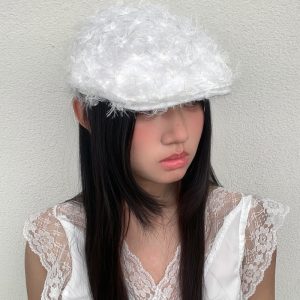 Korean Style Retro Bow Cap - Cute Thin Breathable Duckbill Hat for Spring & Summer - Niche Fashion Accessory