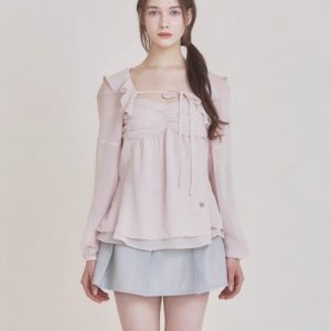 Korean Style Ruffled Strap Shawl Cardigan Set for Women - Blogger's Spring Summer Fashion Must-Have