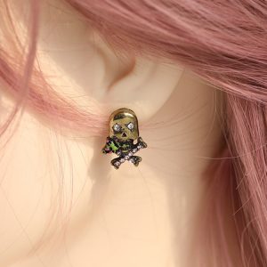 Korean Style Silver Skull Earrings for Women - Trendy and Cool Statement Accessories