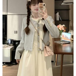 Korean Style Spring Slimming High-End French Short Jacket Top for Women - Elegant Little Chanel Wind Design