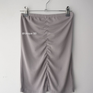 Korean Style Strapless Pleated Top - Unique Summer Solid Color Mid-Line Design for Spicy Girl Street Fashion