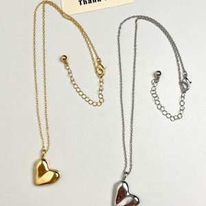 Korean-Style Vintage Heart Openable Necklace for Women, Simple Exquisite Clavicle Chain, 2025 Niche Design Jewelry