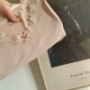 Lace Bow Tie Autumn Top and Pants Set - Gentle White Thermal Underwear with Cashmere Feel for Cozy Fall Style