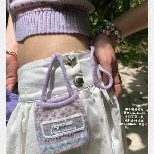Lady Floral Bud Skirt with Starfish Scallop Buckle - Stiff Wide Hem for Versatile Salty or Sweet Style - Perfect for Y2K and Korean Fashion