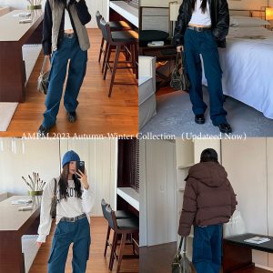 Large Pocket Straight Loose Work Pants for Women - Slimming Pure Cotton Floor-Length Design for Short People