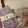 Lavender Cake Crumb Short Socks - Soft Texture, Trendy 90s Inspired Style